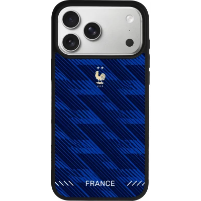 iPhone 17 Pro Max Case Hülle - Silikon schwarz Frankreich 2026 personalisierbares Fussballtrikot