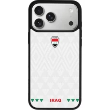 iPhone 17 Pro Max Case Hülle - Silikon schwarz Irak 2026 personalisierbares Fussballtrikot