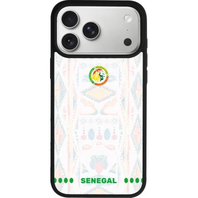 iPhone 17 Pro Max Case Hülle - Silikon schwarz Senegal 2026 personalisierbares Fussballtrikot
