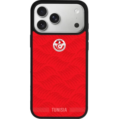 iPhone 17 Pro Max Case Hülle - Silikon schwarz Tunesien 2026 personalisierbares Fussballtrikot