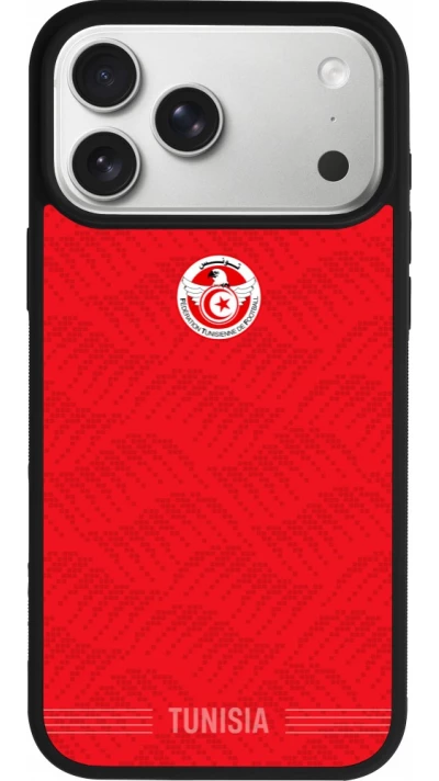 iPhone 17 Pro Max Case Hülle - Silikon schwarz Tunesien 2026 personalisierbares Fussballtrikot