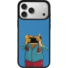 iPhone 17 Pro Max Case Hülle - Silikon schwarz Frog with camera DTMF