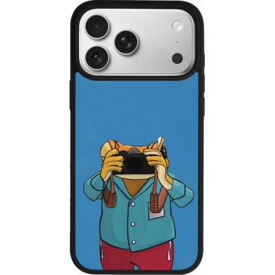 iPhone 17 Pro Max Case Hülle - Silikon schwarz Frog with camera DTMF