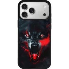 iPhone 17 Pro Max Case Hülle - Silikon schwarz Halloween 2024 mad werewolf