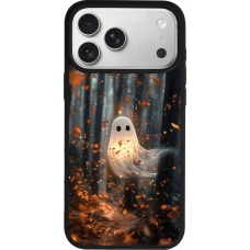 iPhone 17 Pro Max Case Hülle - Silikon schwarz Halloween 2025 Ghost in the forest