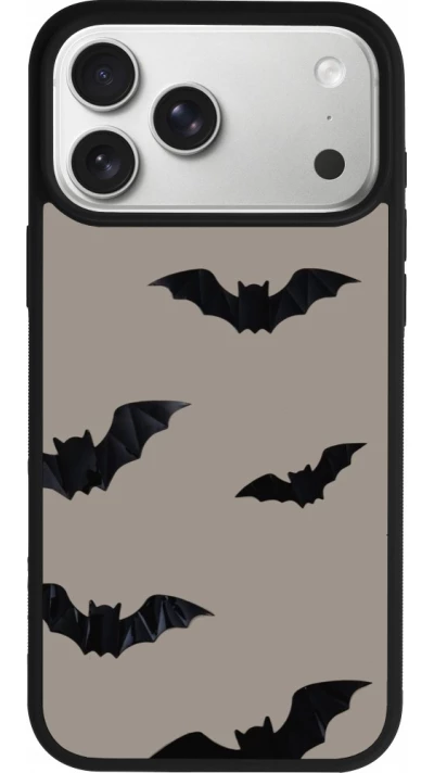 iPhone 18 Pro Max / 17 Pro Max Case Hülle - Silikon schwarz Halloween 2026 Bats