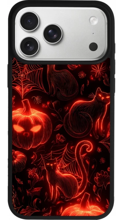 iPhone 18 Pro Max / 17 Pro Max Case Hülle - Silikon schwarz Halloween 2026 Pattern Halloween