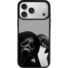 iPhone 18 Pro Max / 17 Pro Max Case Hülle - Silikon schwarz Halloween 2026 Scream and Michael Myers
