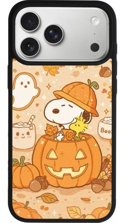 iPhone 18 Pro Max / 17 Pro Max Case Hülle - Silikon schwarz Halloween 2026 Snoopy Halloween
