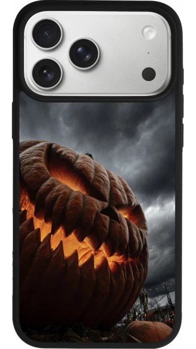 iPhone 18 Pro Max / 17 Pro Max Case Hülle - Silikon schwarz Halloween 2026 The Wicked Pumpkin