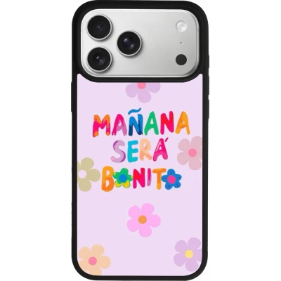 Coque iPhone 17 Pro Max - Silicone rigide noir Karol G Manana sera bonito