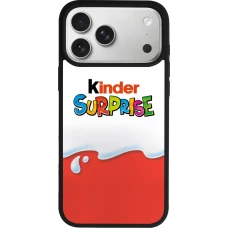 Coque iPhone 18 Pro Max / 17 Pro Max - Silicone rigide noir Kinder Surprise