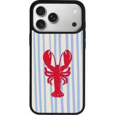 Coque iPhone 18 Pro Max / 17 Pro Max - Silicone rigide noir Red lobster 2026