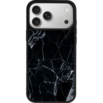 iPhone 17 Pro Max Case Hülle - Silikon schwarz Marble Black 01