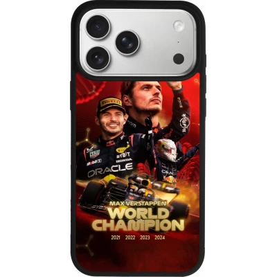 iPhone 17 Pro Max Case Hülle - Silikon schwarz Max Verstappen Champion 2023