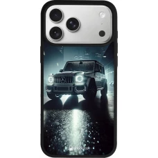 Coque iPhone 17 Pro Max - Silicone rigide noir Mercedes G AMG Night