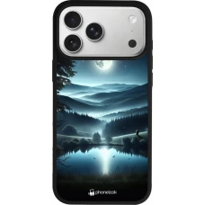 Coque iPhone 18 Pro Max / 17 Pro Max - Silicone rigide noir Night Sky View