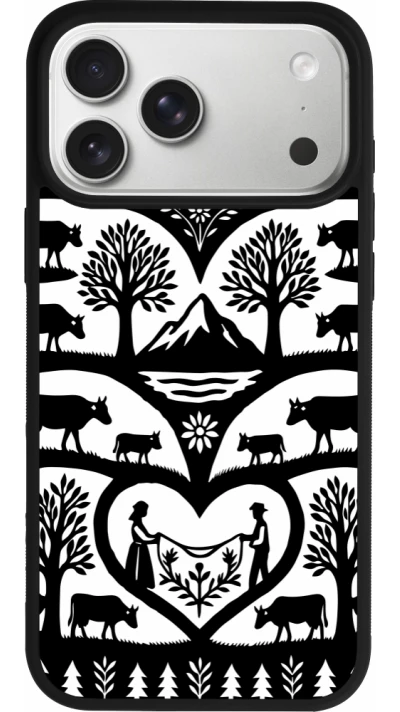 Coque iPhone 17 Pro Max - Silicone rigide noir Poya Suisse 2