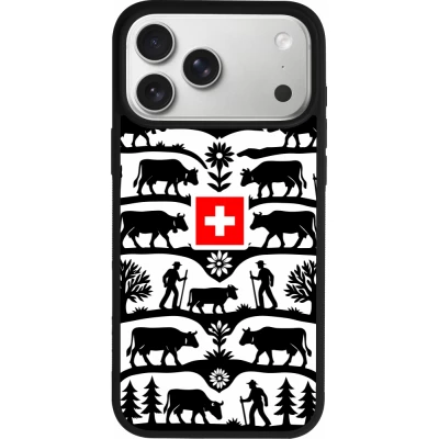 Coque iPhone 18 Pro Max / 17 Pro Max - Silicone rigide noir Poya Suisse 3