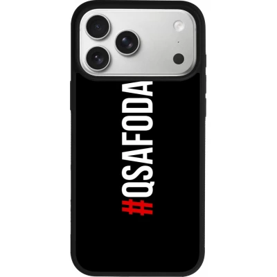 Coque iPhone 18 Pro Max / 17 Pro Max - Silicone rigide noir Qsafoda 1