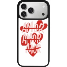 Coque iPhone 18 Pro Max / 17 Pro Max - Silicone rigide noir Saint Valentines Day 26 Amor