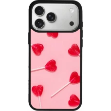Coque iPhone 18 Pro Max / 17 Pro Max - Silicone rigide noir Saint Valentines Day 26 Lollipop