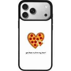 Coque iPhone 17 Pro Max - Silicone rigide noir Saint Valentines Day 26 You have my pizza heart