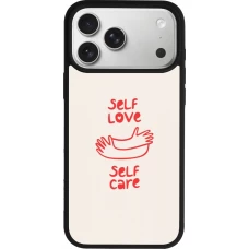 Coque iPhone 17 Pro Max - Silicone rigide noir Saint Valentines Day 26 Self love self care