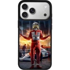 Coque iPhone 17 Pro Max - Silicone rigide noir Senna The King of Rain