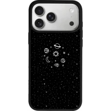 iPhone 17 Pro Max Case Hülle - Silikon schwarz Space Doodle