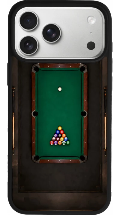 iPhone 18 Pro Max / 17 Pro Max Case Hülle - Silikon schwarz Sports 2026 Billard