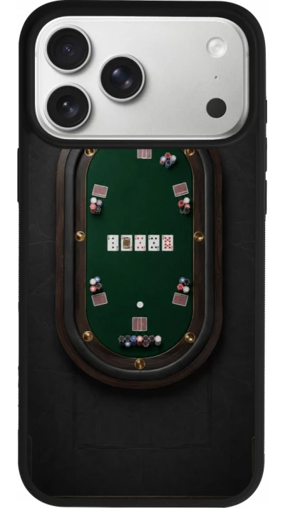 iPhone 18 Pro Max / 17 Pro Max Case Hülle - Silikon schwarz Sports 2026 Poker