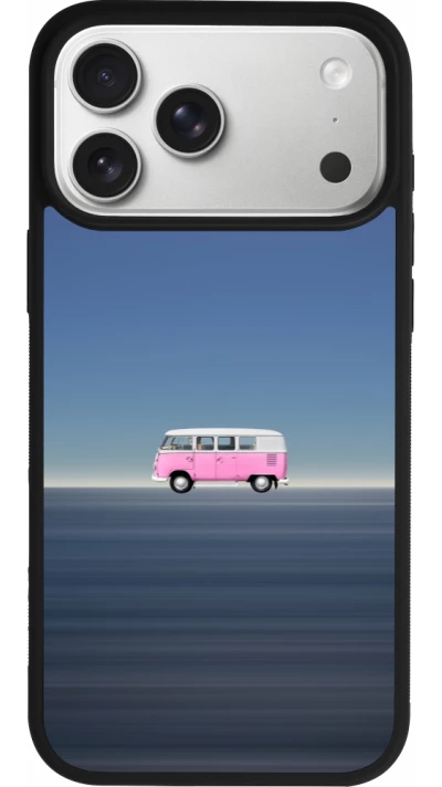 iPhone 17 Pro Max Case Hülle - Silikon schwarz Spring 23 pink bus