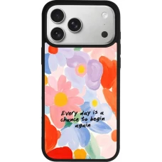 iPhone 17 Pro Max Case Hülle - Silikon schwarz Every day is a chance Spring 2026