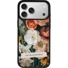 iPhone 17 Pro Max Case Hülle - Silikon schwarz Full Bloom Spring 2026