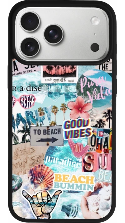iPhone 17 Pro Max Case Hülle - Silikon schwarz Summer 20 collage