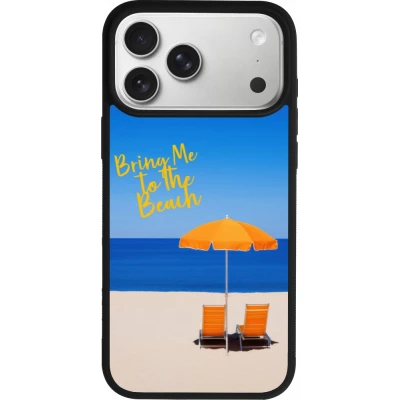 Coque iPhone 17 Pro Max - Silicone rigide noir Summer 2025 Bring me to the beach