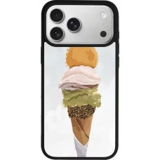 Coque iPhone 17 Pro Max - Silicone rigide noir Summer 2025 Cornet