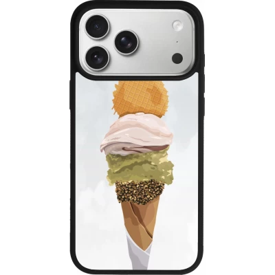 Coque iPhone 18 Pro Max / 17 Pro Max - Silicone rigide noir Summer 2025 Cornet