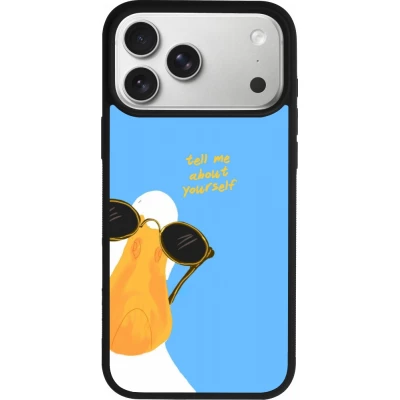 iPhone 17 Pro Max Case Hülle - Silikon schwarz Tell me about yourself Summer 2026