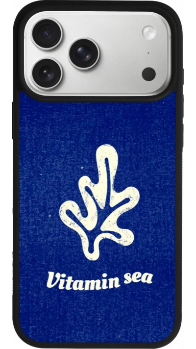Coque iPhone 17 Pro Max - Silicone rigide noir Vitamin sea Summer 2026