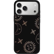 iPhone 17 Pro Max Case Hülle - Silikon schwarz Suns and Moons