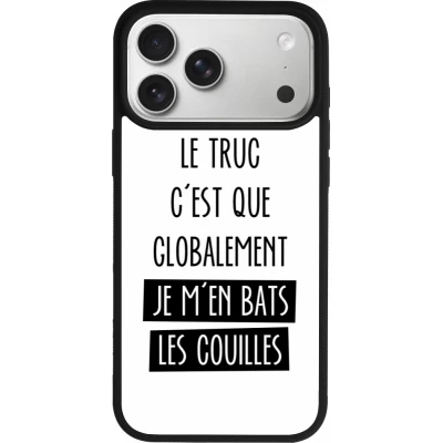 iPhone 17 Pro Max Case Hülle - Silikon schwarz Le truc globalement bats les couilles