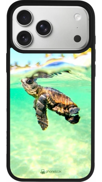 iPhone 17 Pro Max Case Hülle - Silikon schwarz Turtle Underwater