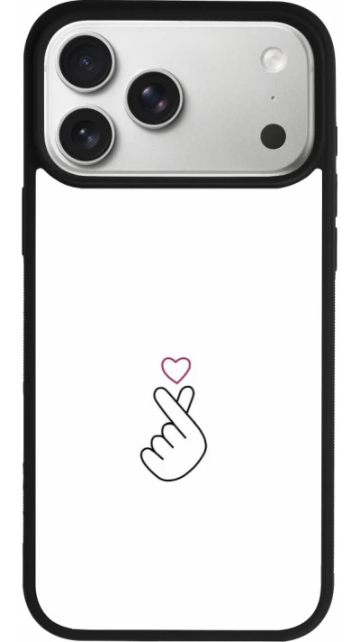 iPhone 17 Pro Max Case Hülle - Silikon schwarz Valentine 2024 heat by Millennials