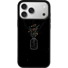 Coque iPhone 17 Pro Max - Silicone rigide noir Vase black