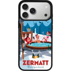 iPhone 17 Pro Max Case Hülle - Silikon schwarz Zermatt Mountain Jacuzzi