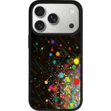 iPhone 17 Pro Case Hülle - Silikon schwarz Abstract Bubble Lines