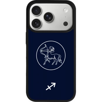 iPhone 17 Pro Case Hülle - Silikon schwarz Astrologie Schütze