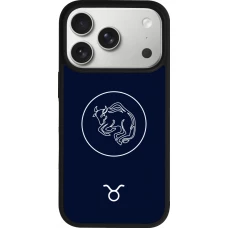 iPhone 17 Pro Case Hülle - Silikon schwarz Astrologie Stier